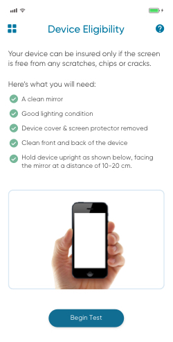 speaker and mic test screen of mcheck 3.0